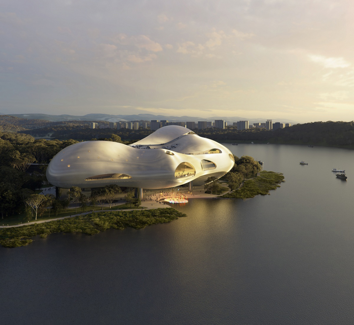 OPEN Unveils Design for Yichang Grand Theater 谷德设计网