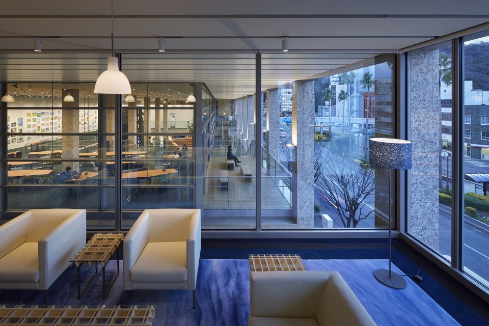Awa Bank Head Office Sales Department Building by Nikken Sekkei Ltd