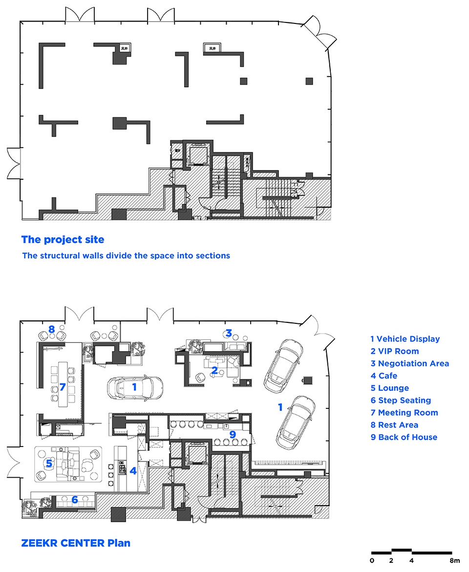 ZEEKR Center极氪中心 西安南湖金座店,陕西 / MOC DESIGN OFFICE