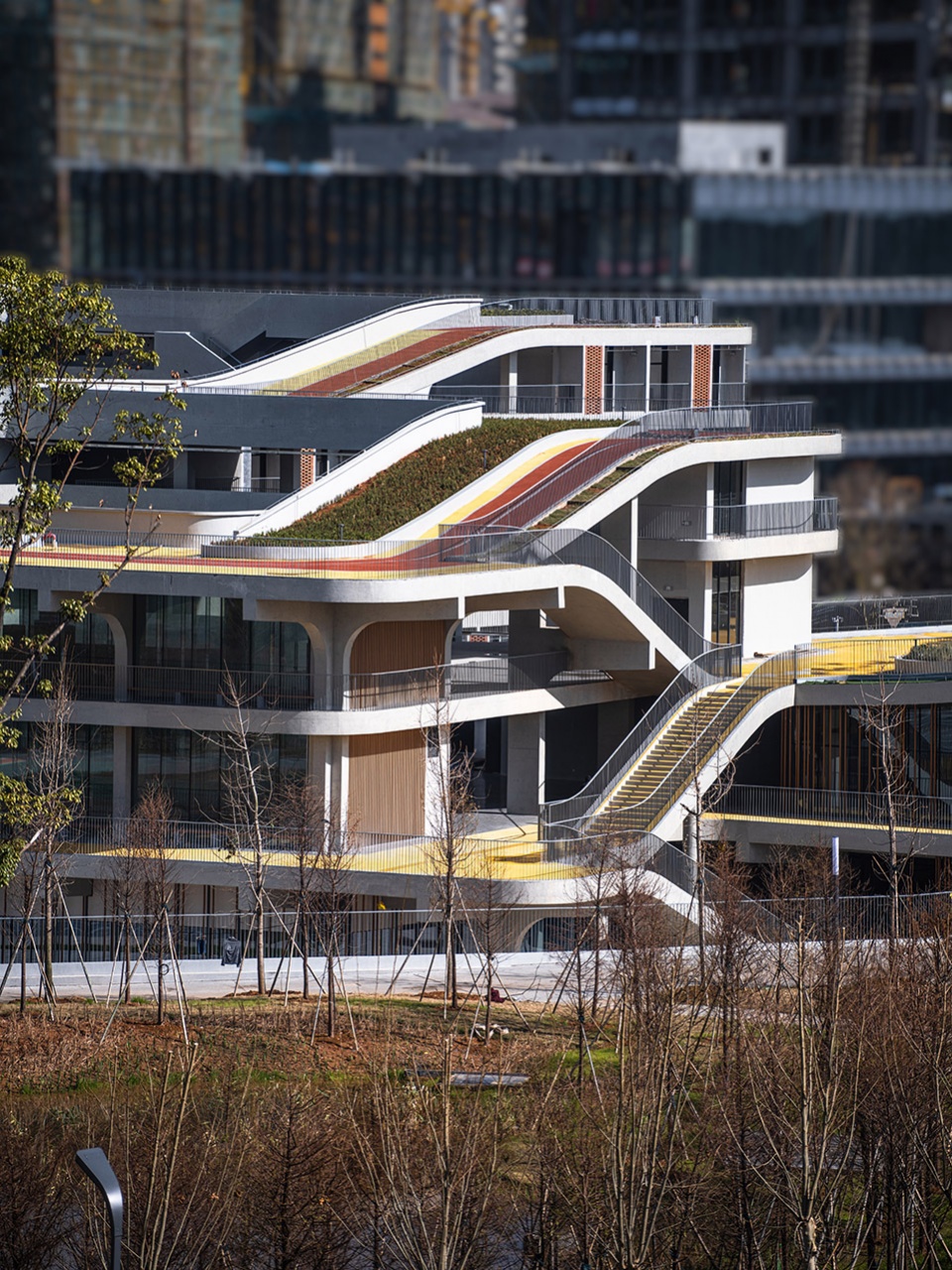 student community center at yangtze delta region institute quzhou of uestc by time space architecture studio tjad