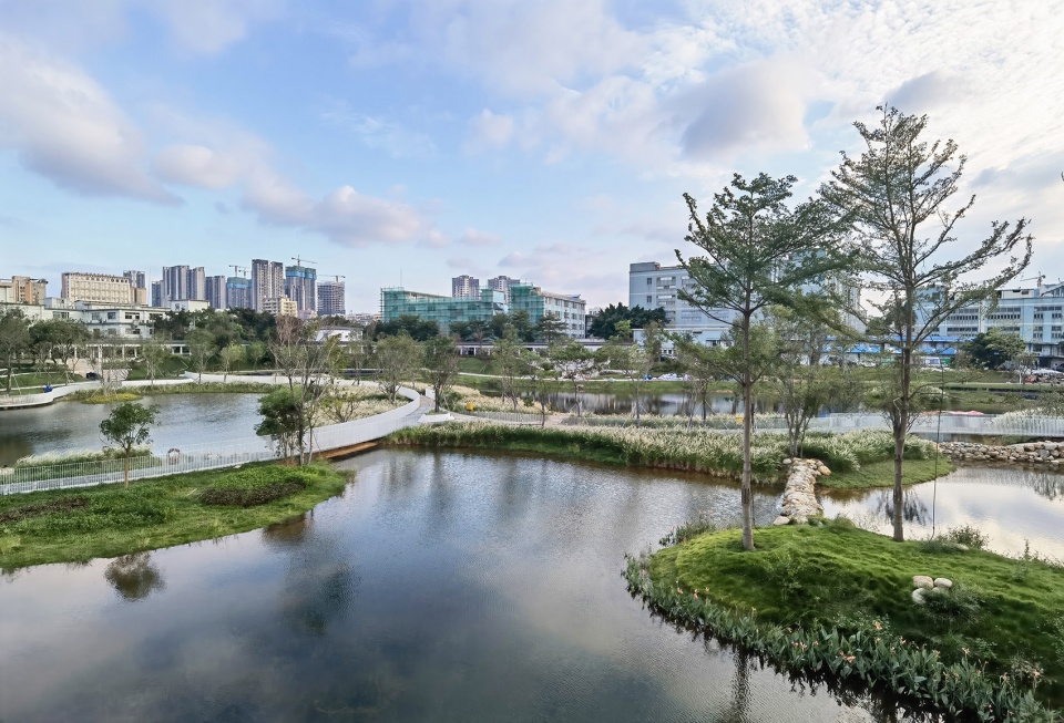 baoan dinggang lake wetland park by powerchina huadong engineering corporation