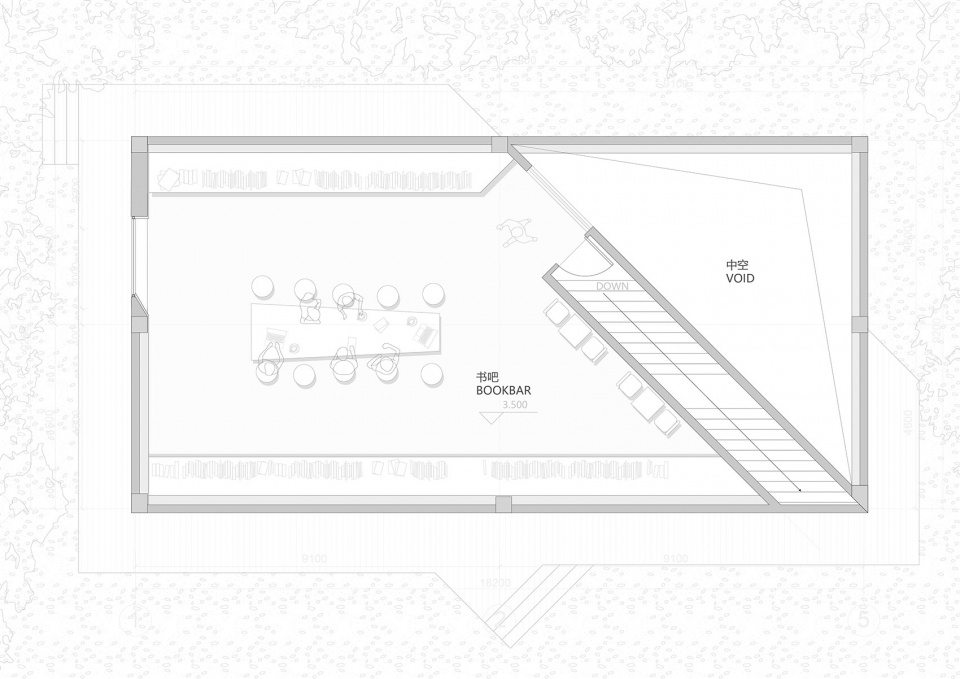 qinlin suji lone m hidden bookstore lone m cafe by studio qi architects