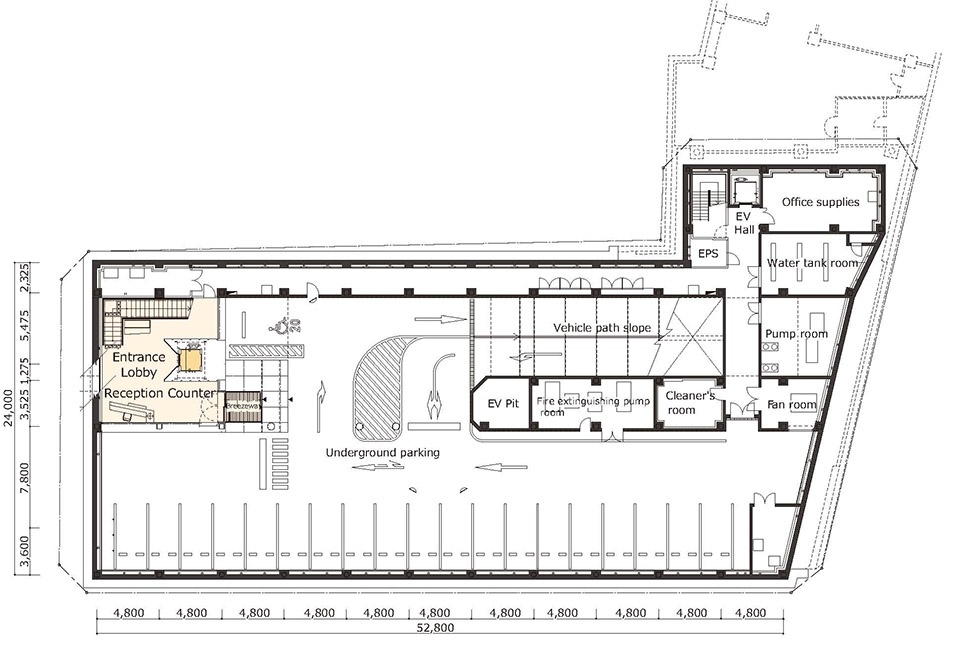 Awa Bank Head Office Sales Department Building by Nikken Sekkei Ltd