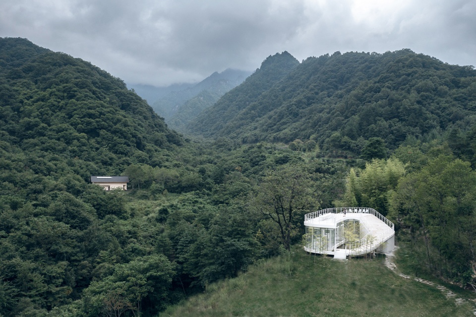 qinlin suji lone m hidden bookstore lone m cafe by studio qi architects
