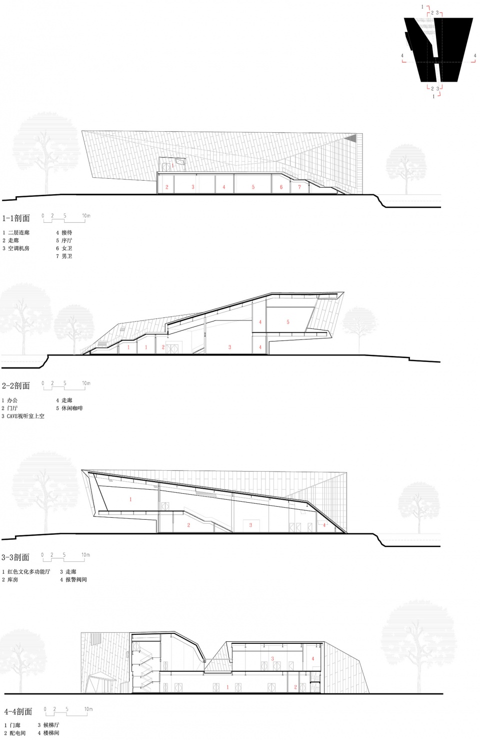 yangtze river crossing campaign memorial park by atelier zhou ling