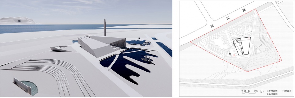 yangtze river crossing campaign memorial park by atelier zhou ling