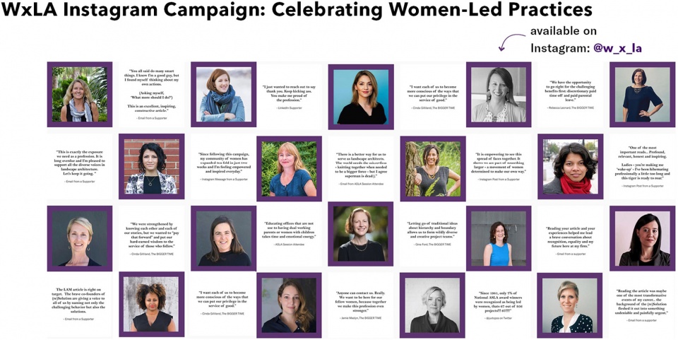 2021 asla communications award of honor wxla champions for equality in landscape architecture