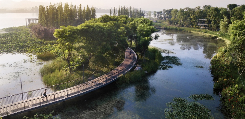 2021 asla general design award of honor suining south riverfront park by ecoland sadi