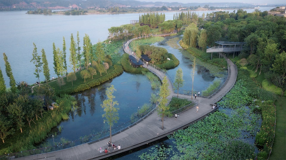 2021 asla general design award of honor suining south riverfront park by ecoland sadi