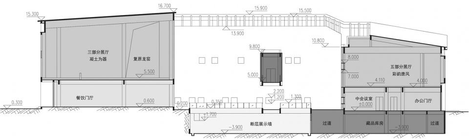 tongguan kiln site museum by luo jin studio