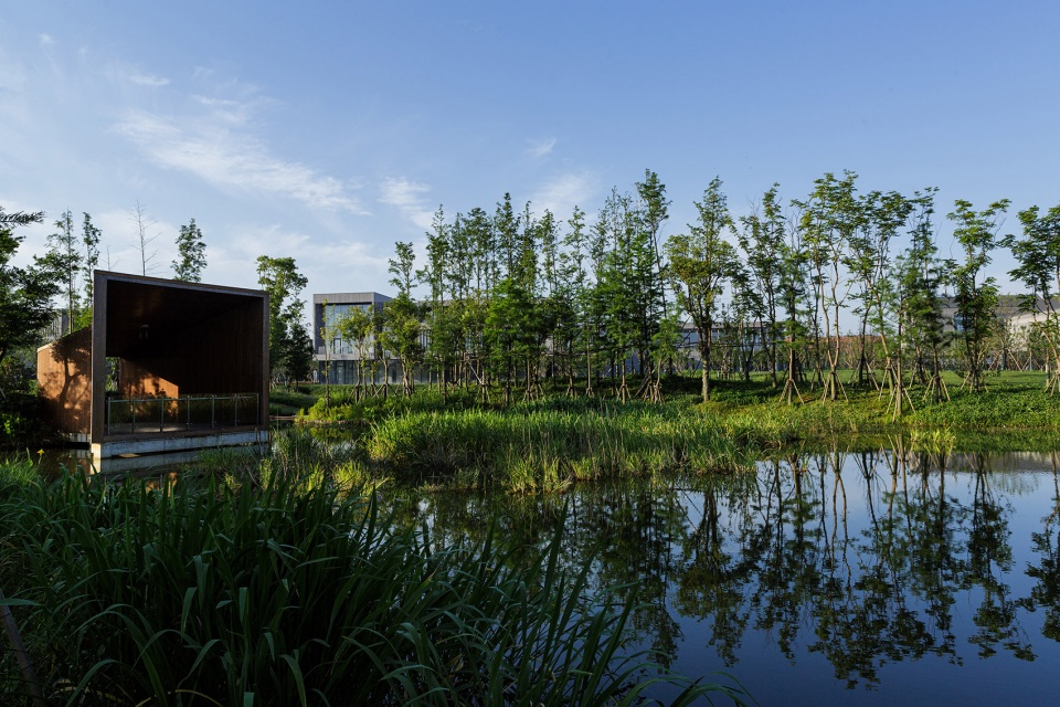 north office park of zhejiang university international campus in haining by la design