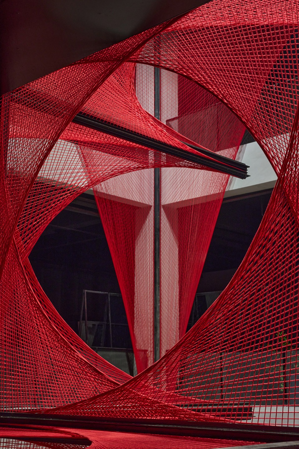 the flower of tujia at the china tujia brocade art museum by yimu design office