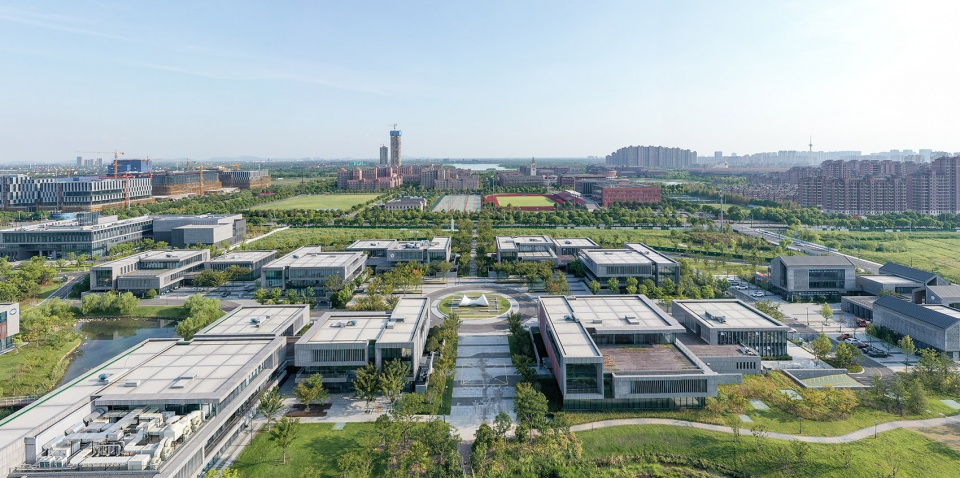 north office park of zhejiang university international campus in haining by la design
