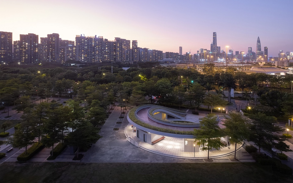 Design of Public Toilet in Shenzhen Bay Haifeng Sports Square China by CCDI GROUP 21 STUDIO
