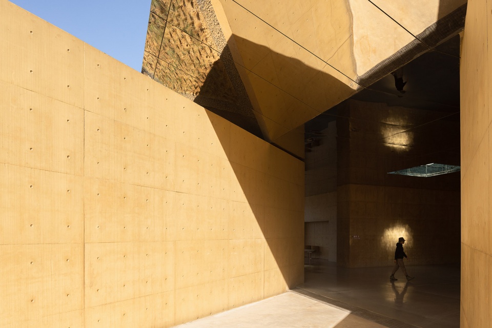 Tianbao mountain Jingtiantai cliff liquor experience centre of Langjiu estate by Zone of Utopia Mathieu Forest Architecte Lin Xiaoguang S...