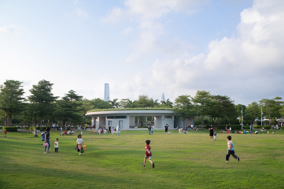 Design of Public Toilet in Shenzhen Bay Haifeng Sports Square China by CCDI GROUP 21 STUDIO