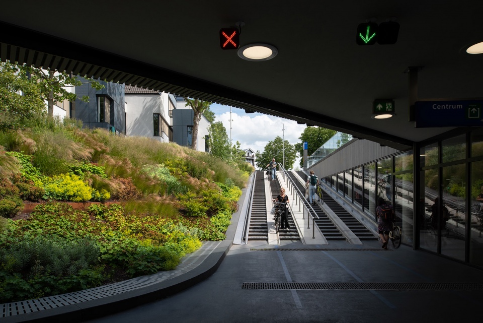 Unique Entrances Underground Bicycle Parking Zwolle by PosadMaxwan