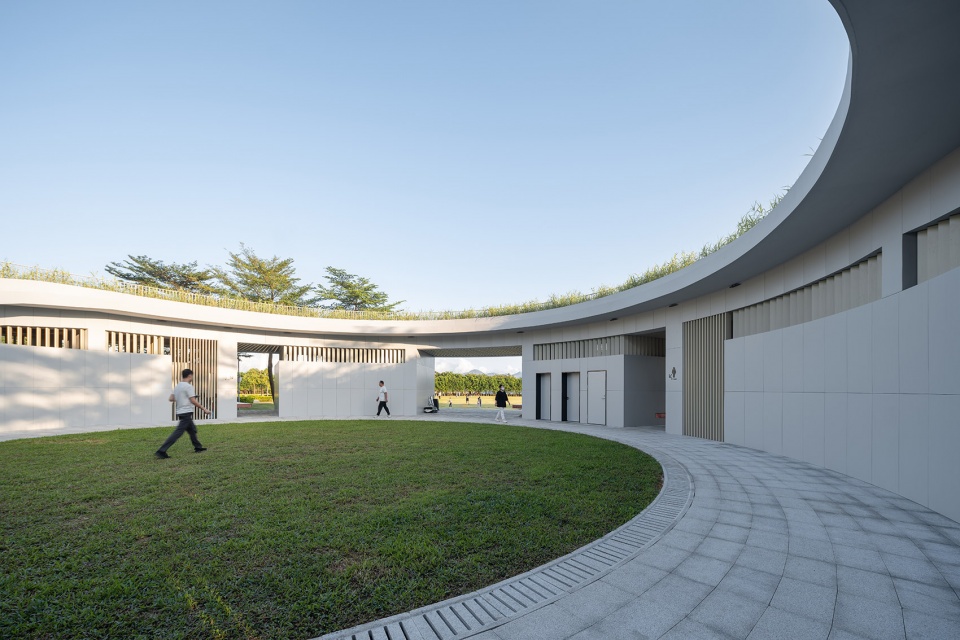 Design of Public Toilet in Shenzhen Bay Haifeng Sports Square China by CCDI GROUP 21 STUDIO