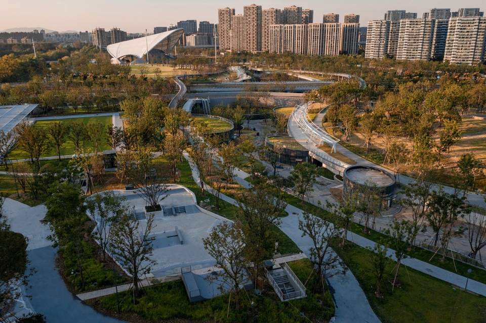 hangzhou canal asian games park by ziad archi tectonics