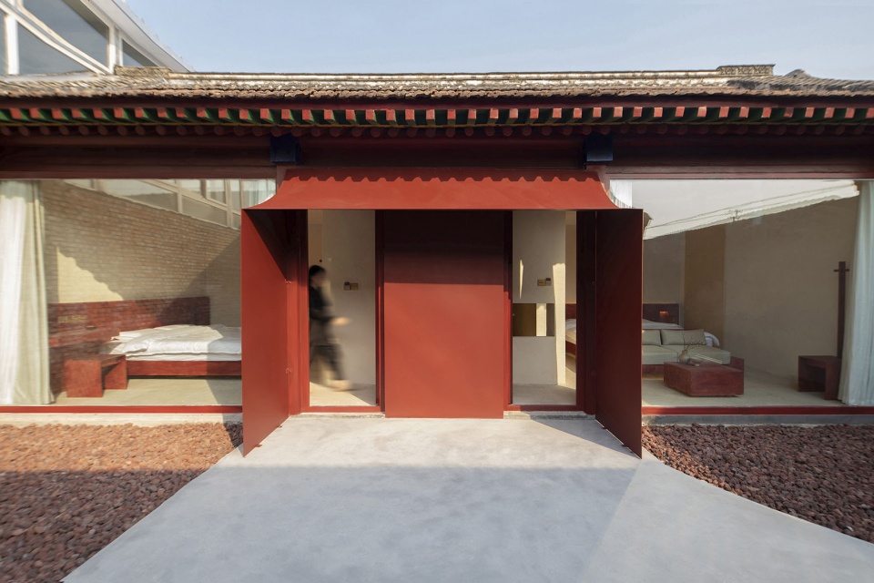 东厢房入口立面,Entrance of the east wing