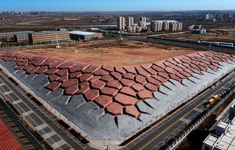 康巴什健身步道-地景护坡，内蒙古 / 大良造建筑与环境