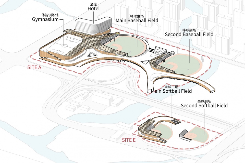 hangzhou asian games baseball and softball sports cultural center uad