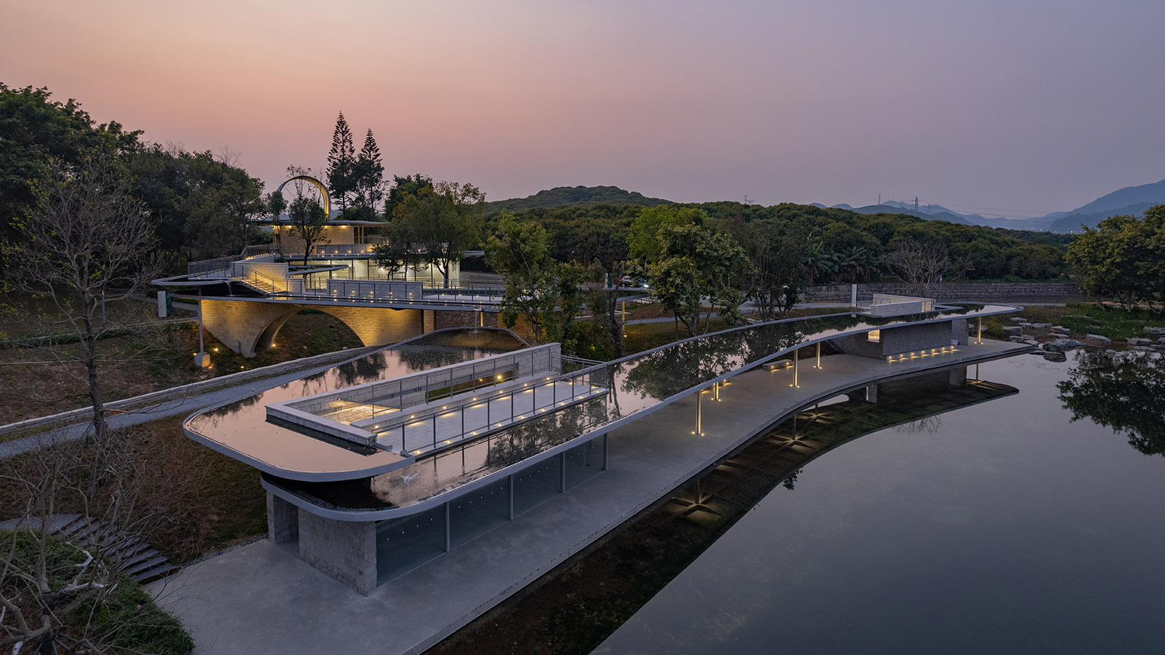 Design of the secondary station and surrounding landscape for the Xili