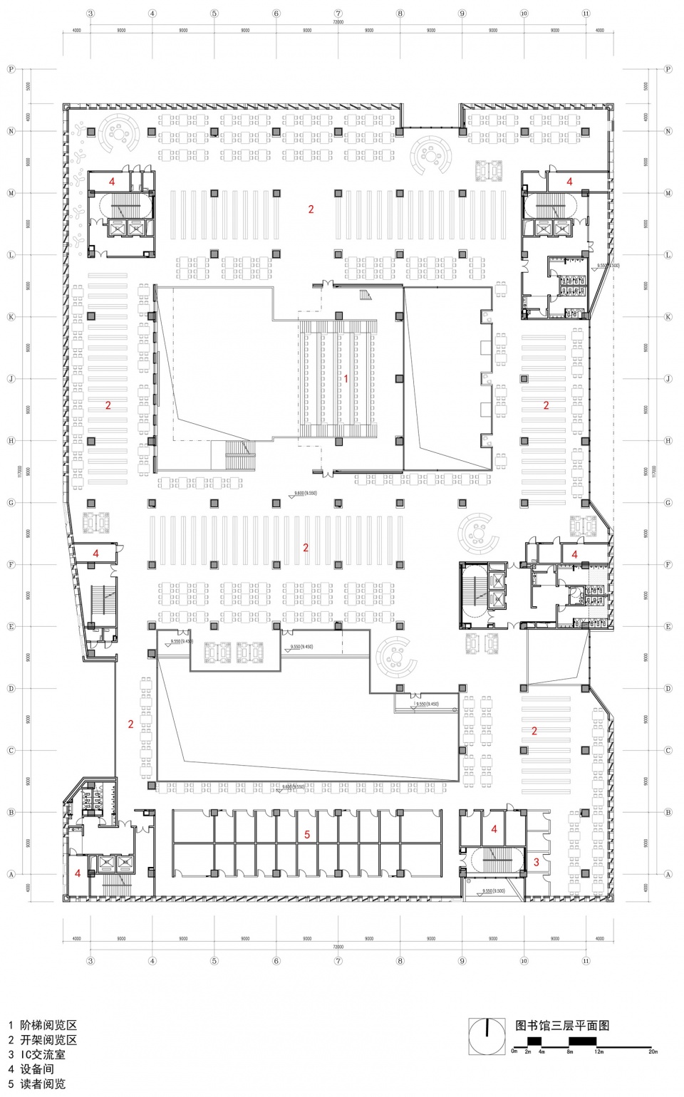 north campus librarynorthwest af university by tao zhi studio scut