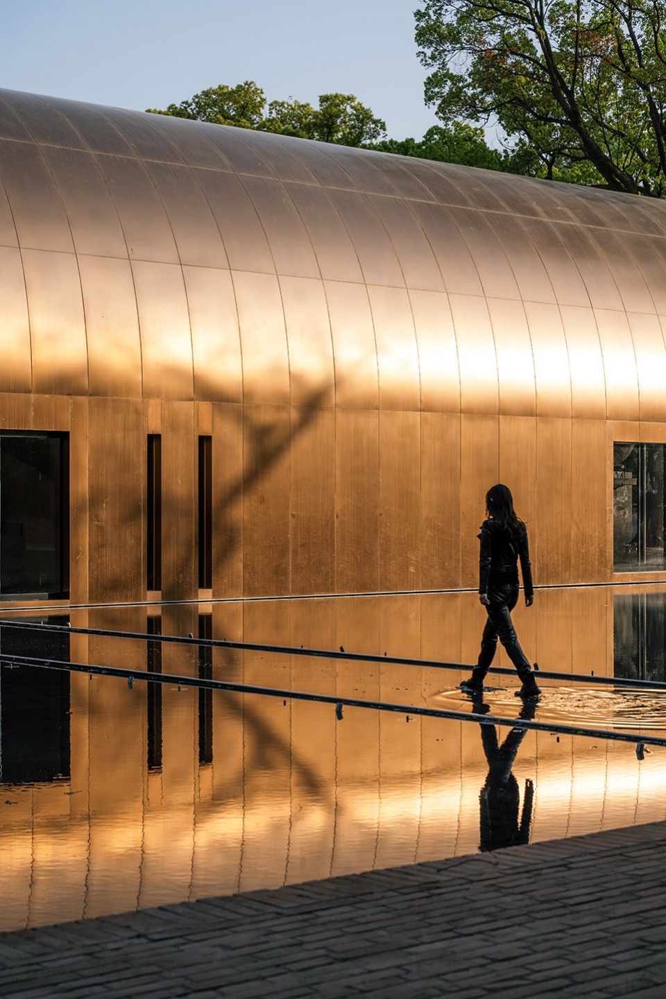 copper blockhouse by wutopia lab