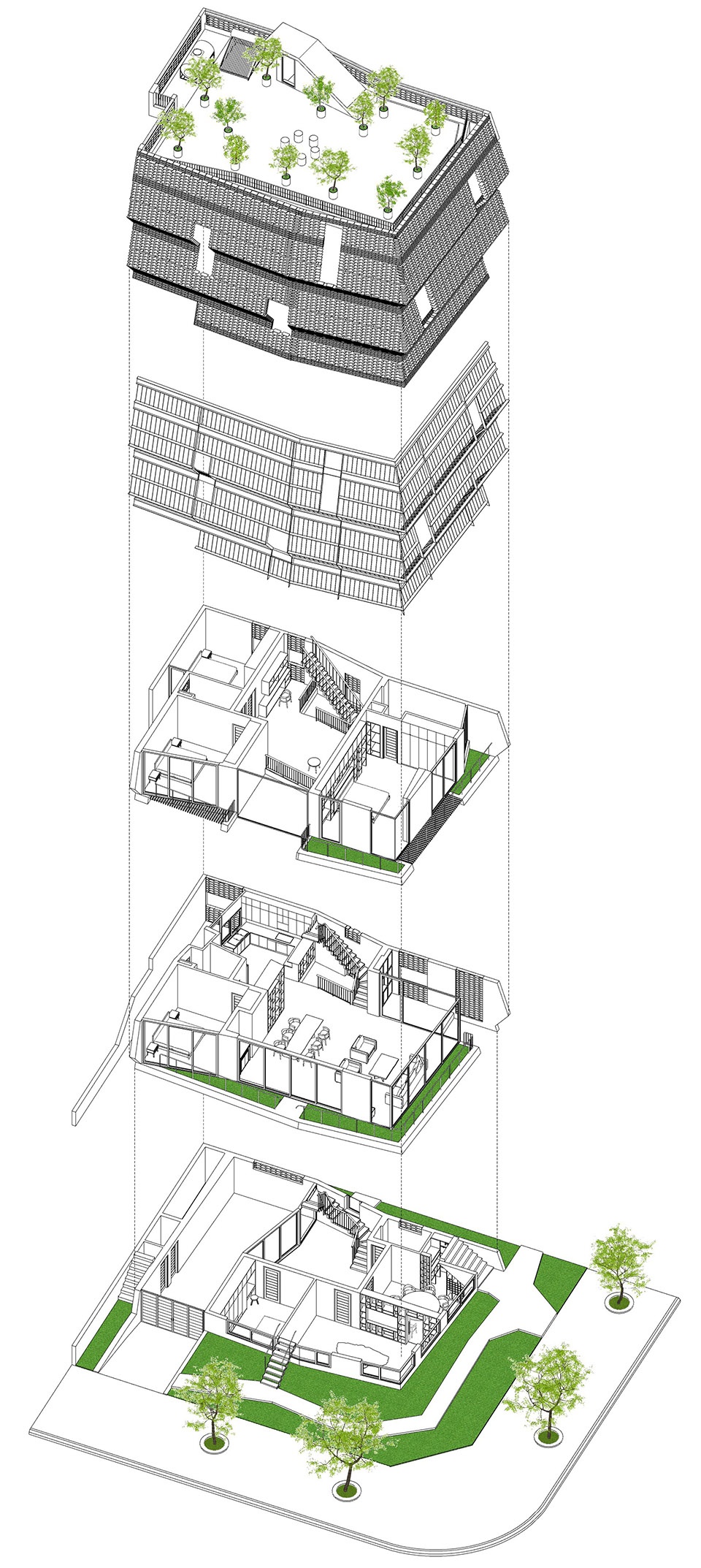 Tile Nest by H P Architects