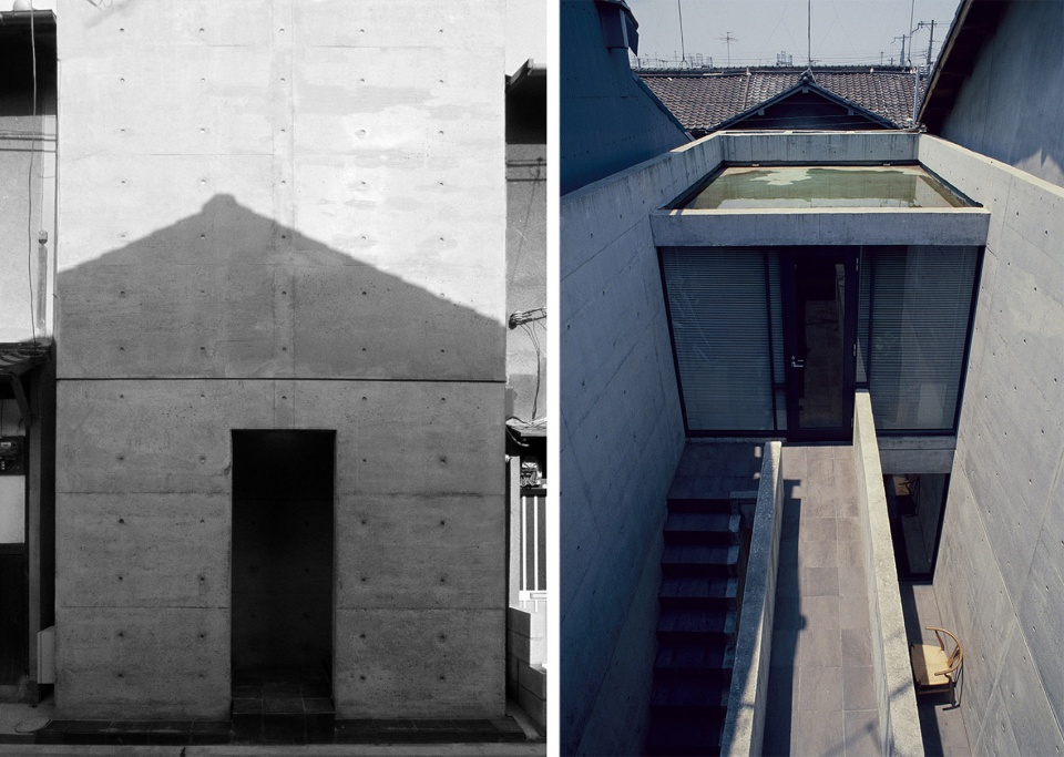 . Row House in Sumiyoshi. Courtesy of Tadao Ando Associates 拷贝