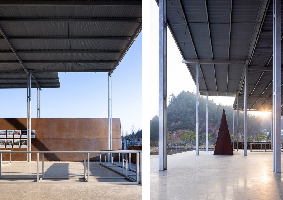 wufu longjing agricultural products exhibition center by describing architecture studio