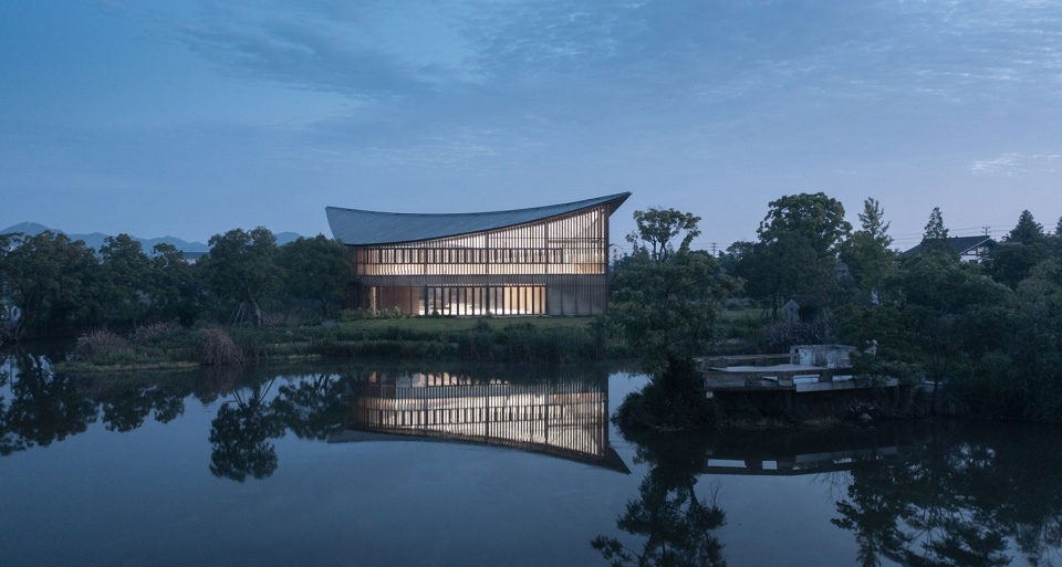 Clover Auditorium China by Hangzhou Yuanshe Architectural Landscape Design Co Ltd