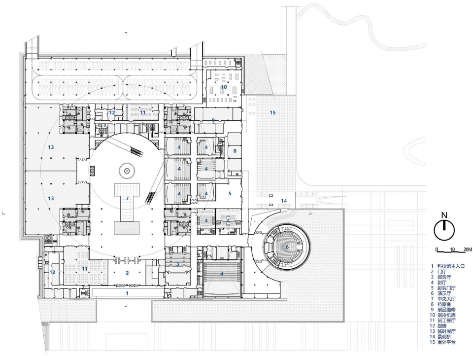 hubei science and technology museum by csadi