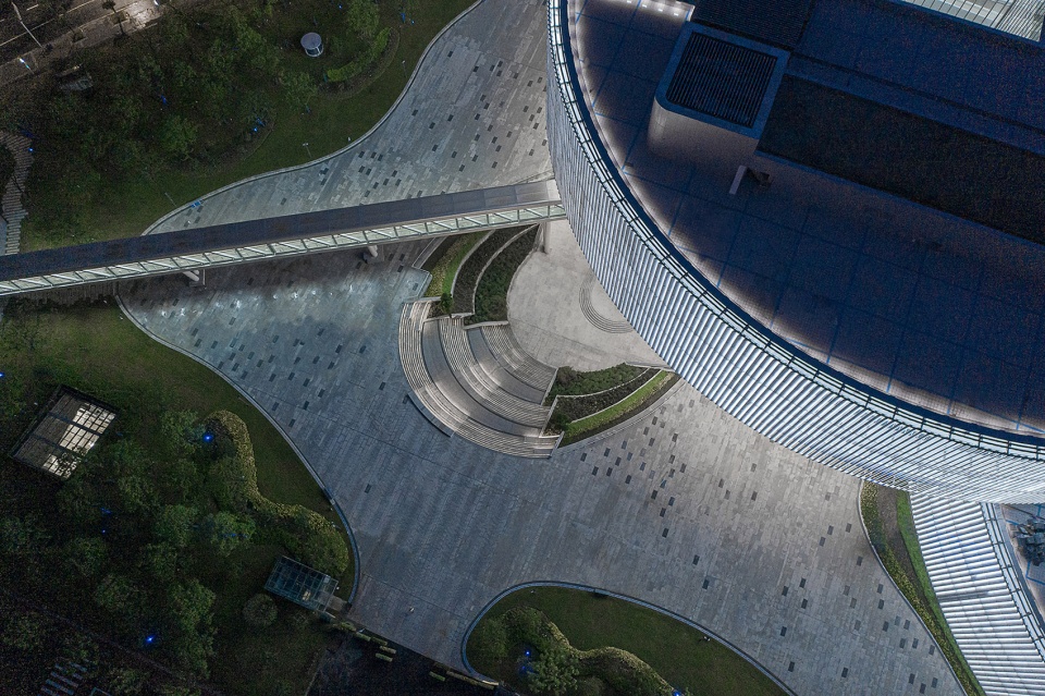 nanjing jiangbei civic center by meng architects