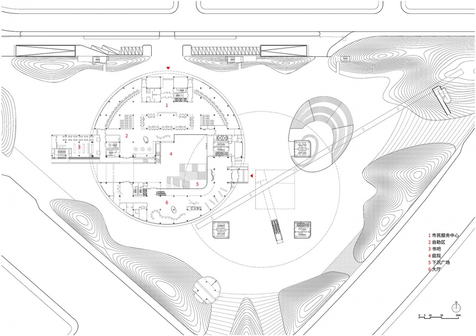nanjing jiangbei civic center by meng architects