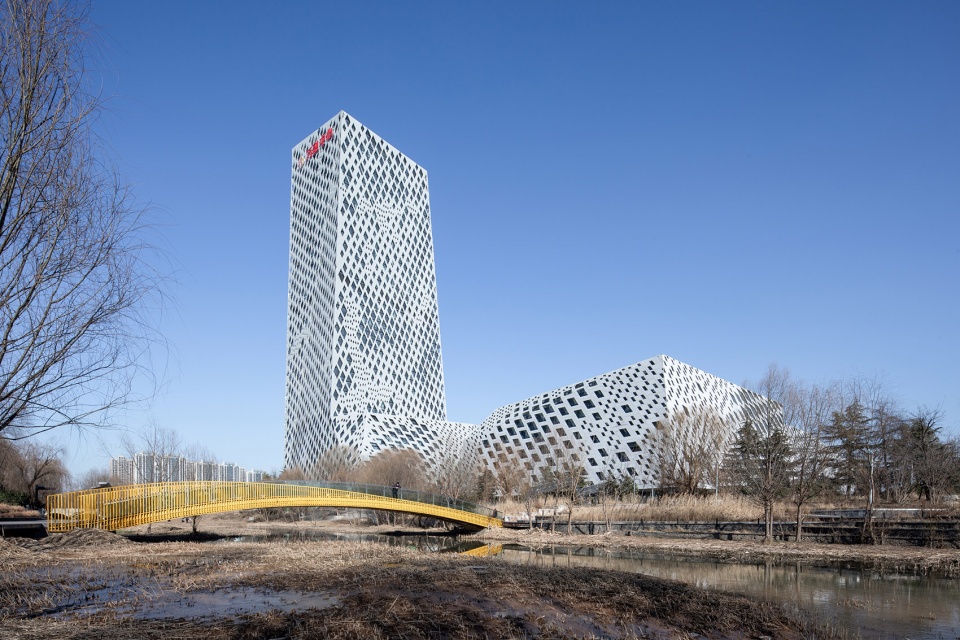 shandong provincial cultural and art center the three buildings by architecturestudio
