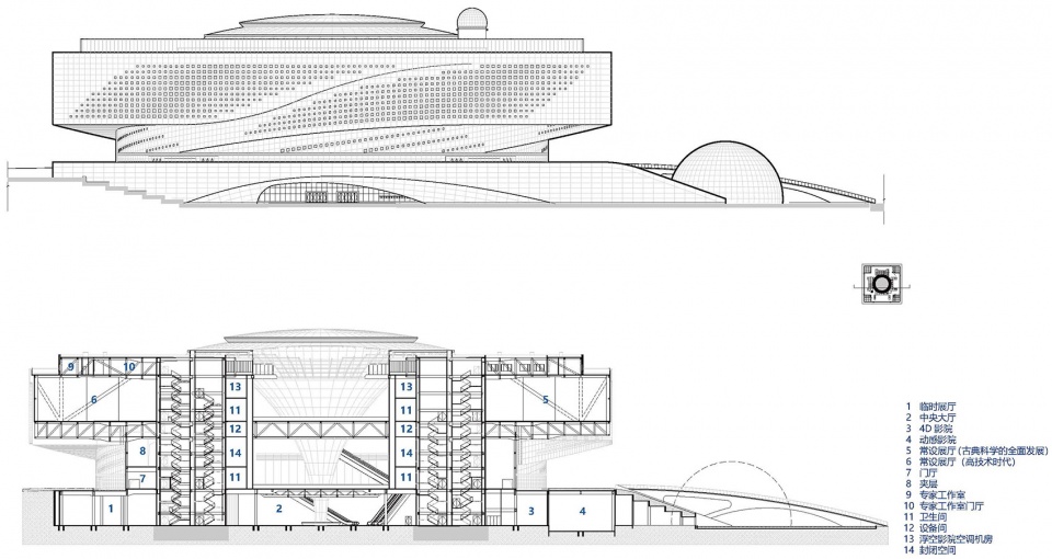 hubei science and technology museum by csadi