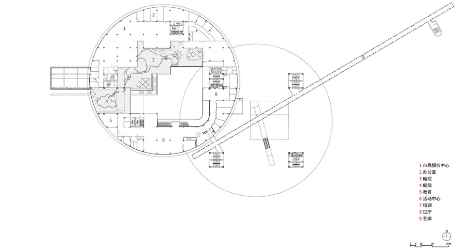 nanjing jiangbei civic center by meng architects