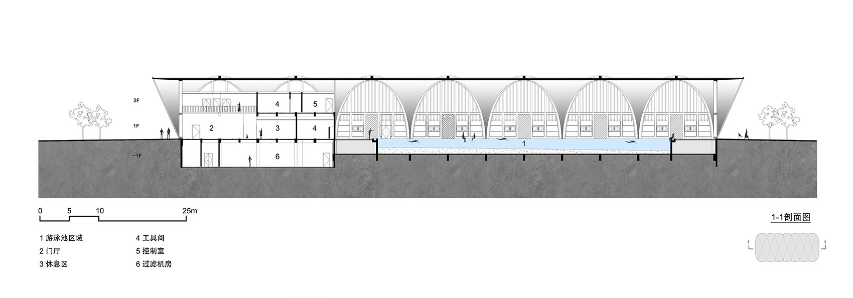Natatorium of Southeast University by Zhou Qi Studio, Architects and ...