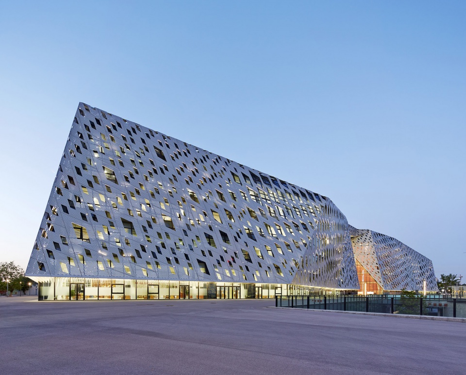shandong provincial cultural and art center the three buildings by architecturestudio