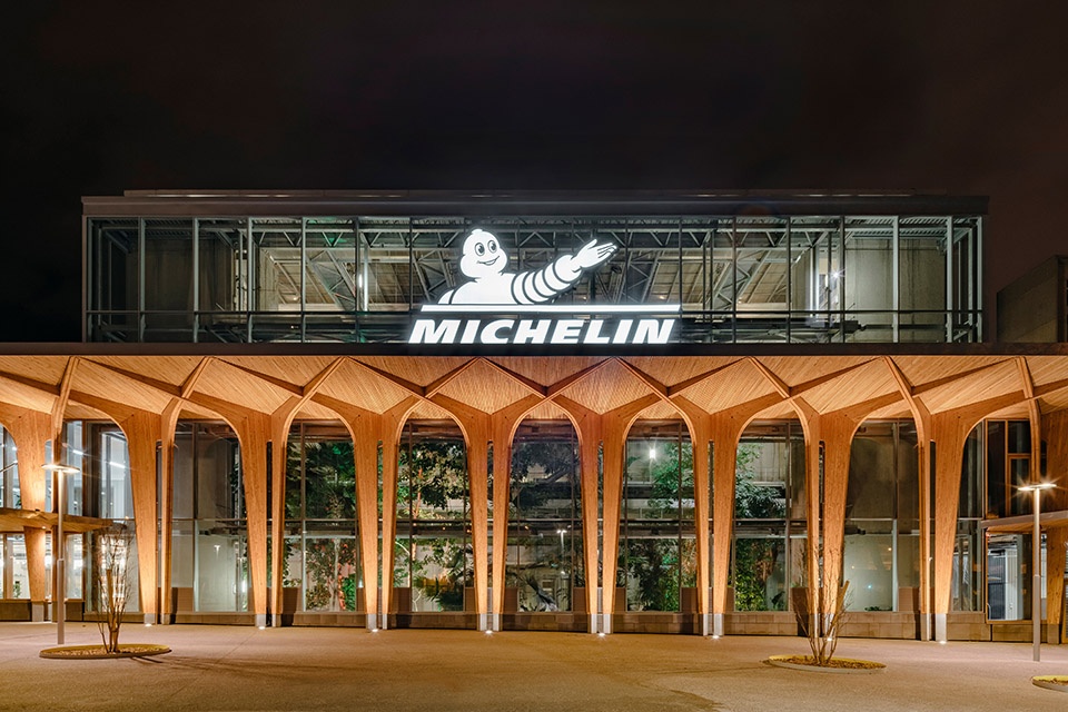 The Canopy Michelin Headquarter s Renovated Reception Area by Encore Heureux Architectes Construire and Base