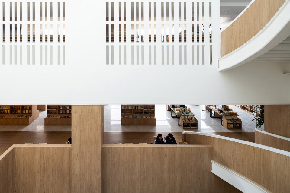 Xinhua Bookstore Yuxi Nie Er Book City China by Poetic Design Office of S P Space