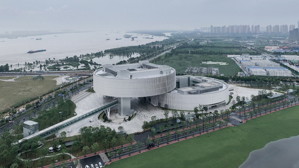 nanjing jiangbei civic center by meng architects