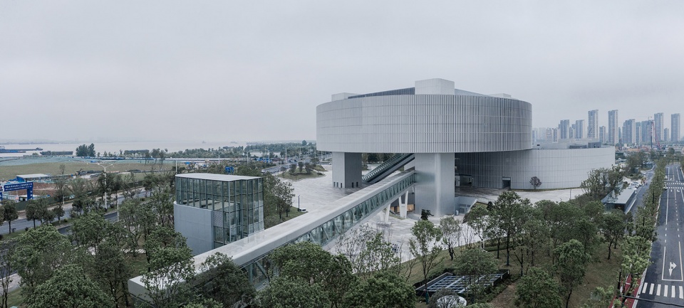nanjing jiangbei civic center by meng architects