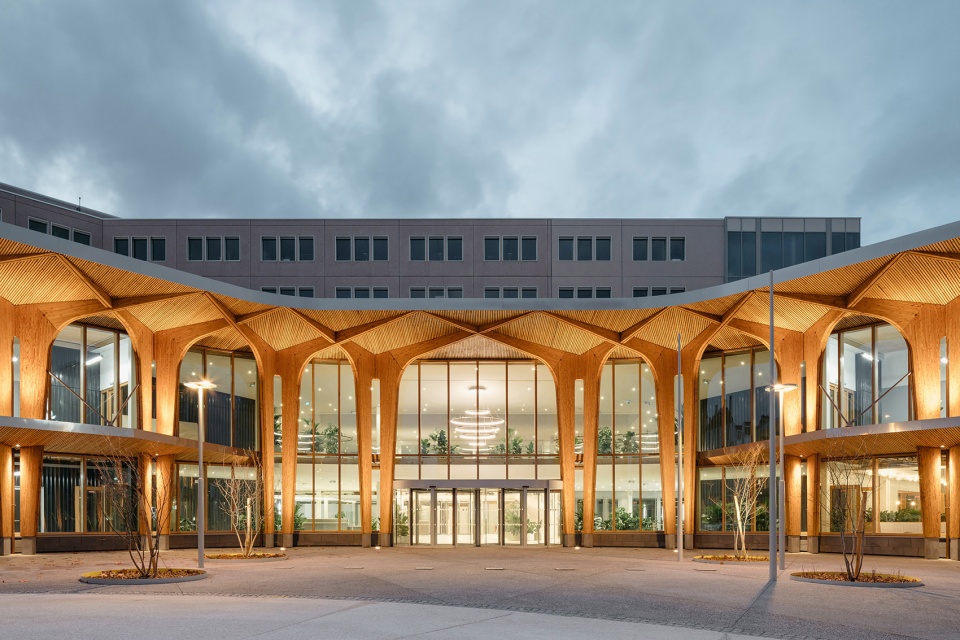 The Canopy Michelin Headquarter s Renovated Reception Area by Encore Heureux Architectes Construire and Base