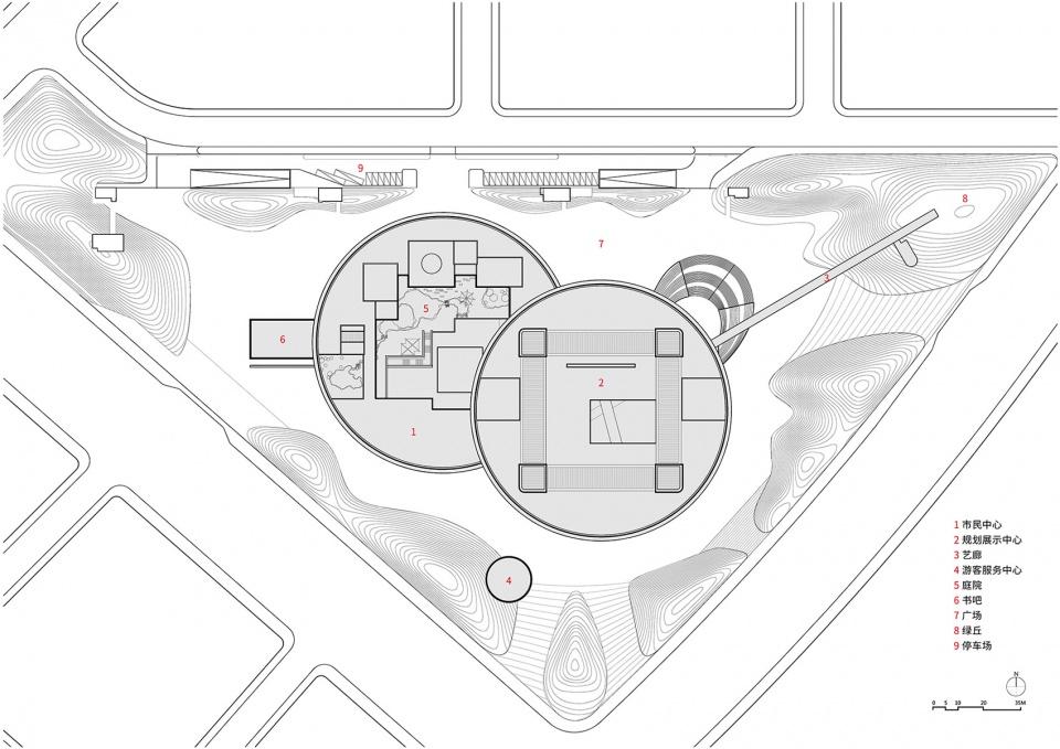nanjing jiangbei civic center by meng architects