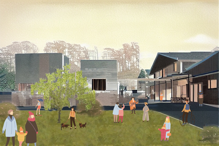 urban renewal and regeneration of huacao campus shanghai academy of agricultural sciences oumoumou studio