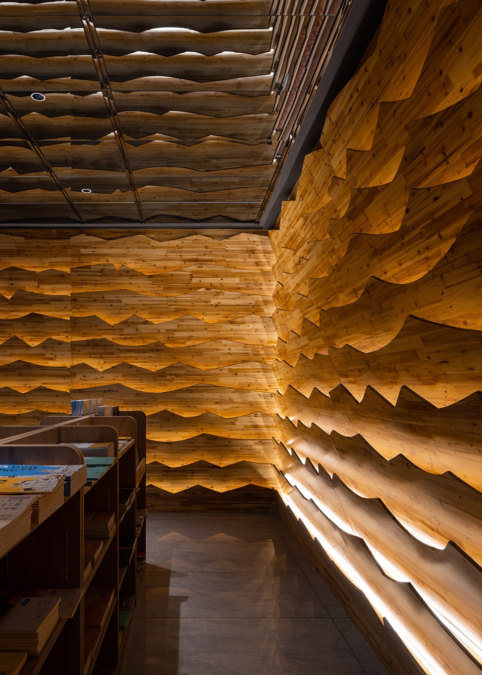Xinhua Bookstore Yuxi Nie Er Book City China by Poetic Design Office of S P Space