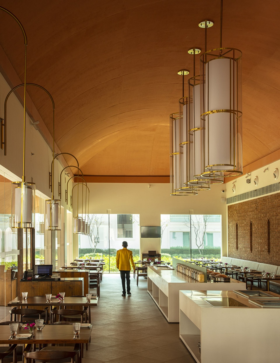 hotel in bodh gaya by sjk architects